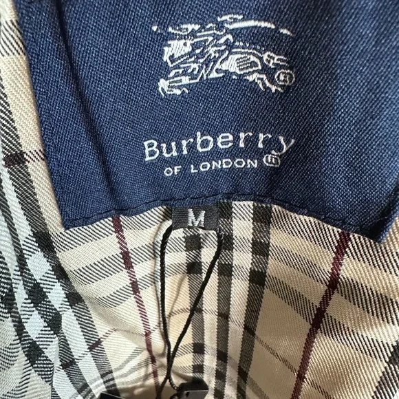 Burberry‎ of London Brown Double-Breasted Coat w/ Nova Check Lining – Size M - Picture 10 of 12